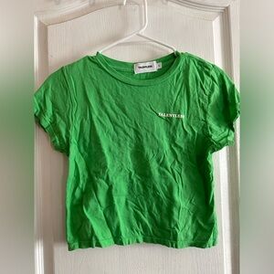 Green talentless baby tee